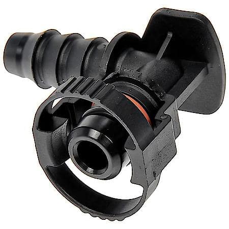 Crankcase Ventilation Hose Connector, Elbow 90 To 8 mm Barbed