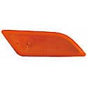 New CAPA Certified Standard Replacement Passenger Side Front Side Marker Light Lens, Sedan Models