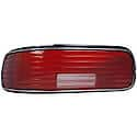 New Standard Replacement Driver Side Tail Light Lens, With Chrome Trim