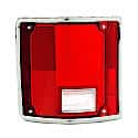 New Standard Replacement Passenger Side Tail Light Lens, With Chrome Trim, Fleetside