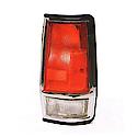 New Standard Replacement Driver Side Tail Light Lens, RWD With Chrome Trim