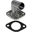 Coolant Housing/Water Outlet: With Housing and Gasket, 90 Degree Neck Angle