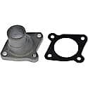 Coolant Housing/Water Outlet: With Housing and Gasket, 90 Degree Neck Angle