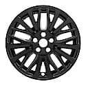 18", 20 Spoke, Gloss Black, Plastic, Set Of 4, Not Compatible With Steel Wheels