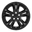 16", 5 Double Spoke, Gloss Black, Plastic, Set Of 4