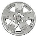 17", 5 Spoke, Chrome Plated, Plastic, Set Of 4, Not Compatible With Steel Wheels