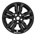 16 Inch, 5 Split Spokes, Snap-On, Painted, Gloss Black, Abs Plastic, Set Of 4