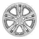 16", 5 Double Spoke, Chrome Plated, Plastic, Set Of 4