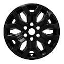 18", 6 Y Spokes, Snap-On, Painted, Gloss Black, Abs Plastic, Set Of 4