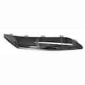 Passenger Side Front Bumper Cover Upper Molding, Chrome, Made Of Plastic