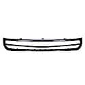 New Standard Replacement Front Bumper Grille Molding, For Use Without Fog Lights, Black