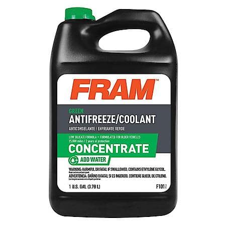 Antifreeze & Coolant: Concentrate, Conventional Green, 1 Gallon