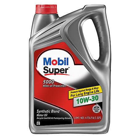 10W-30 Synthetic Blend Motor Oil, 5 Quart