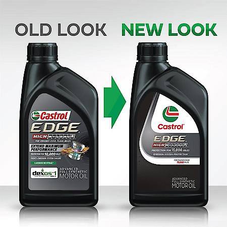Castrol Edge High Mileage 5W-20 Full Synthetic Motor Oil