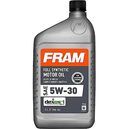 5W-30 Full Synthetic Motor Oil: 1 Quart