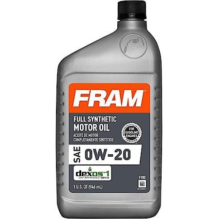 0W-20 Full Synthetic Motor Oil, Faster Oil Flow, 1 Quart