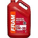 High Mileage 5W-30 Conventional Motor Oil, Restores Seals, 5 Quart