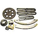 Primary Timing Chain Kit: Exact Fit, 168 Links, Timing/Balance Shaft Components, With Sprockets