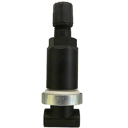 Clamp-In TPMS Service Kit: Metal, Black Valve Stem Assembly, 1 Piece