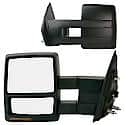 Towing Mirror Assembly: Both Sides, Power Adjustment, Heated, Foldable, 2 Pk