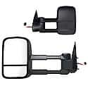 Towing Mirror Assembly: Both Sides, Power Adjustment, Heated, Foldable, 2 Pk