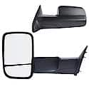 Towing Mirror Assembly: Both Sides, Manual Adjustment, Foldable, 2 Pk