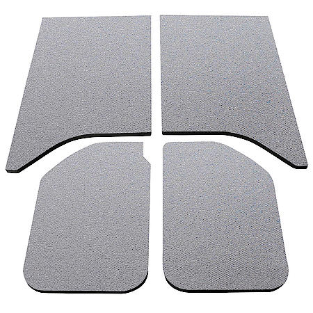 Wrangler Headliner - 2011-18 JK 2-Door - Gray (4-pc) - Thermal and Acoustical Insulation for Jeeps