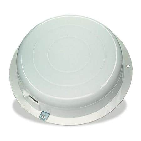 Round Dome Light with Switch, White Base