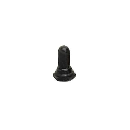 Black Toggle Boot Seal - Durable silicone rubber bonded to a standard 15/32" -32 thread hexnut