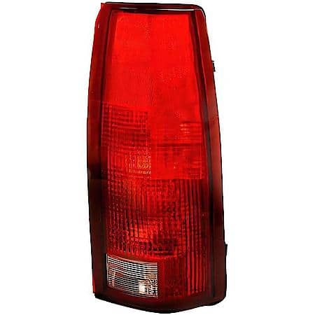 Halogen Tail Light Assembly: Passenger Side, Plastic, Red, 1 Pack