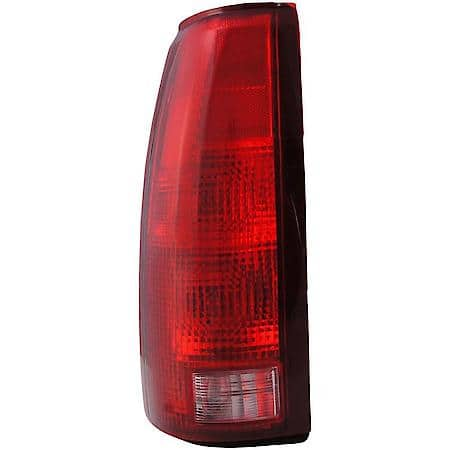 Halogen Tail Light Assembly: Driver Side, Plastic, Red, 1 Pack