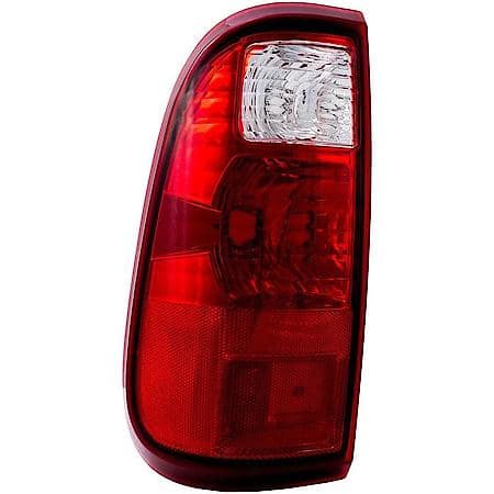 Halogen Tail Light Assembly: Driver Side, Plastic, Clear; Red, 1 Pack