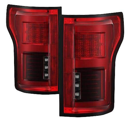 ( Spyder ) Ford F150 2015-2018 Light Bar LED Tail Lights ( Compatible With Rear