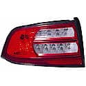 Driver Side Tail Light Lens And Housing, 3.2 Liter Engines, Base And Navi Models