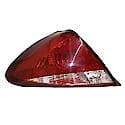 New CAPA Certified Standard Replacement Driver Side Tail Light Lens And Housing, Sedan