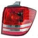 New Economy Replacement Passenger Side Outer Tail Light Lens And Housing, Non LED Two Bulb Type