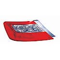 New CAPA Certified Standard Replacement Driver Side Tail Light Lens And Housing