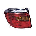 New Economy Replacement Driver Side Tail Light Lens And Housing, With Smoked Lens