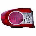 New Standard Replacement Driver Side Outer Tail Light Lens And Housing, Japan Built Models