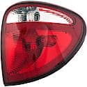 Halogen Tail Light Assembly: Passenger Side, Plastic, Clear; Red, 1 Pack