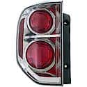 Halogen Tail Light Assembly: Driver Side, Plastic, Clear; Red, 1 Pack