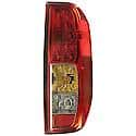 Halogen Tail Light Assembly: Passenger Side, Plastic, Clear; Red, 1 Pack