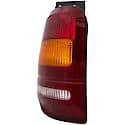 Halogen Tail Light Assembly: Driver Side, Plastic, Clear; Amber; Red, 1 Pack