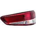 Halogen Tail Light Assembly: Driver Side, Plastic, Clear; Red, 1 Pack