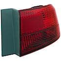 Halogen Tail Light Assembly: Passenger Side, Plastic, Red, 1 Pack