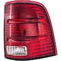 Halogen Tail Light Assembly: Passenger Side, Plastic, Clear; Red, 1 Pack