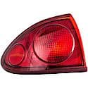 Halogen Tail Light Assembly: Driver Side, Plastic, Red, 1 Pack