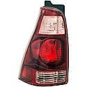 Halogen Tail Light Assembly: Driver Side, Plastic, Red, 1 Pack