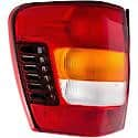 Halogen Tail Light Assembly: Driver Side, Plastic, Clear; Amber; Red, 1 Pack