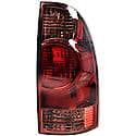 Halogen Tail Light Assembly: Passenger Side, Plastic, Red, 1 Pack